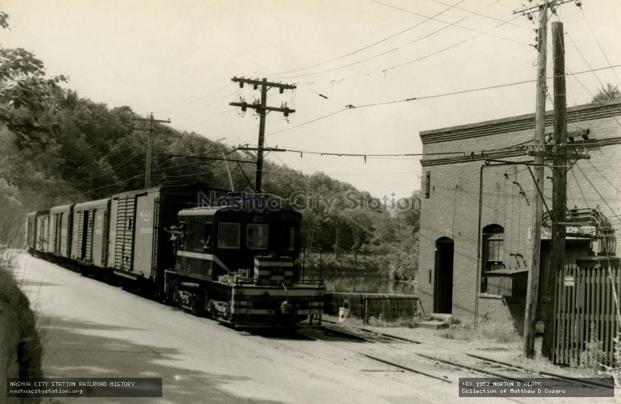 Postcard: Springfield Terminal Railway #20 at East Springfield, Vermont